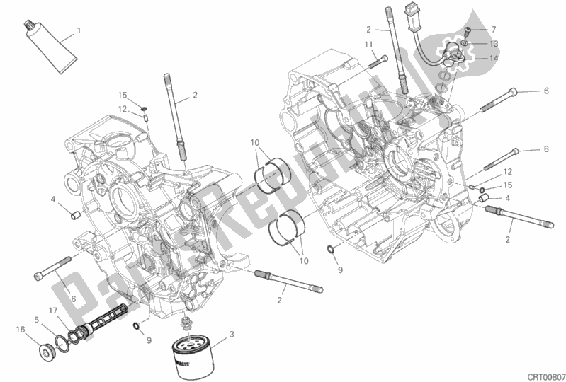 Todas las partes para 09b - Par De Semicárteres de Ducati Hypermotard 950 SP 2019